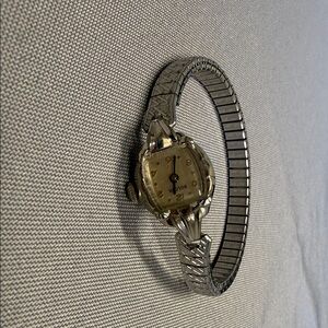 Bulova Silver and Gold Watch